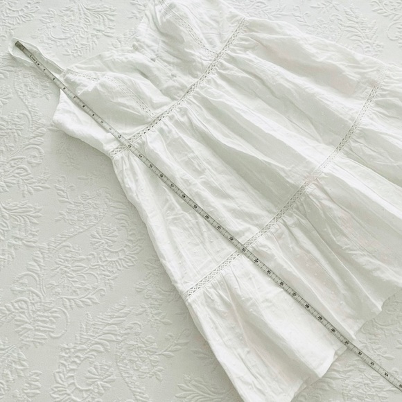 NWOT Lulus Everyday Angel White Sleeveless Swiss Dot Lace Mini Dress Small - Picture 8 of 8